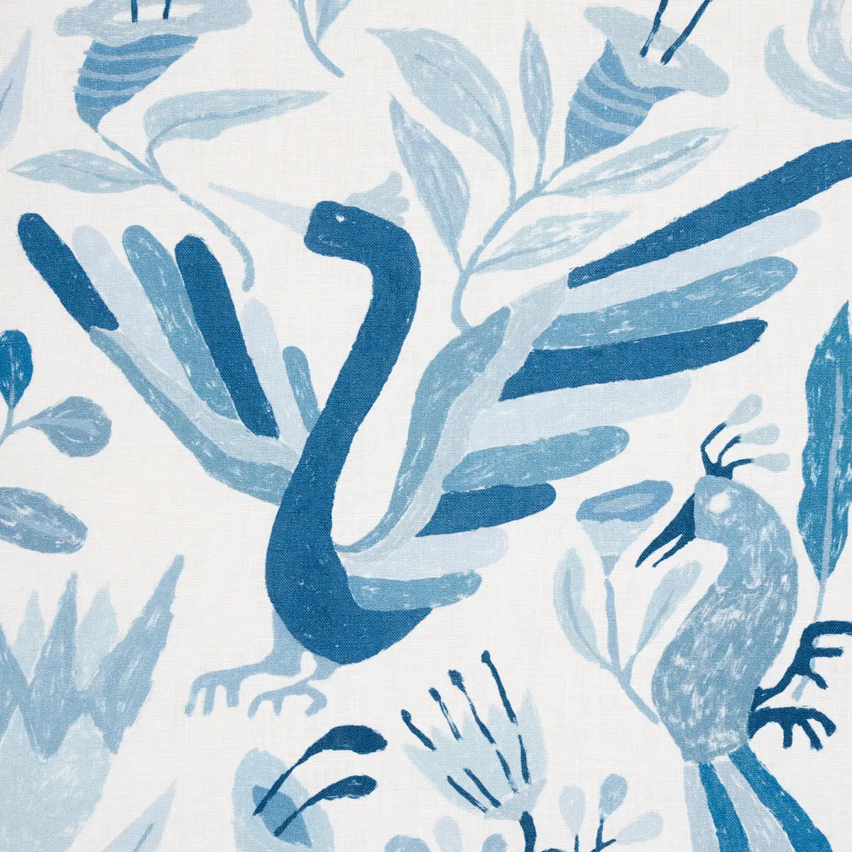 Schumacher Canopy Fabric Blue Birds | Fabric Bistro | Columbia | South ...