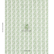 Load image into Gallery viewer, Schumacher Venetian Zig Zag Block Print Fabric 181560 / Green