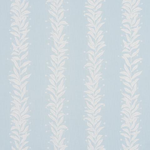 Schumacher  Tendril Stripe Indoor/Outdoor Fabric 181670 / Sky