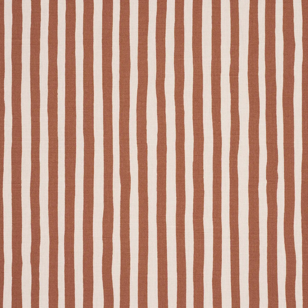Schumacher Chaney Stripe Fabric Terracotta | Fabric Bistro | Columbia ...