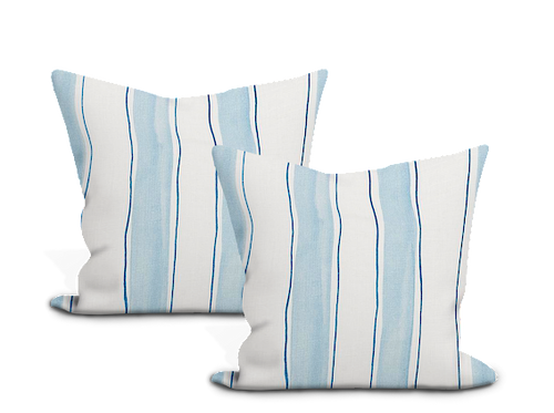 Schumacher Tracing Stripes Pillow Cover