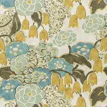 Load image into Gallery viewer, Set of Two Made to Order Thibaut Laura Floral Side Drapery Panels