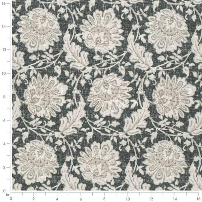 Light Grey Taupe Floral Fabric, Fabric Bistro, Columbia