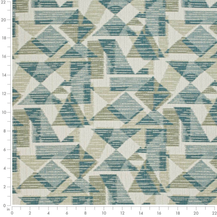 Perennials Dapper Dragonfly Teal Green Navy Blue Outdoor Water Resistant Abstract Geometric online Upholstery Drapery Fabric WHS 2057