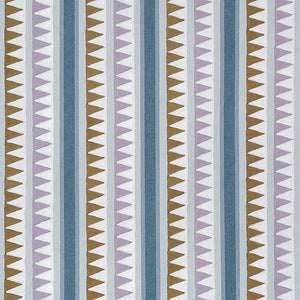 Set of Two Made to Order Thibaut Lomita Stripe Side Drapery Panels