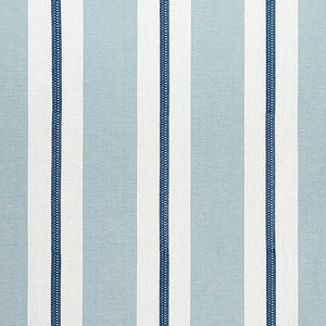 Set of Two Made to Order Thibaut Alden Stripe Embroidery Side Drapery Panels