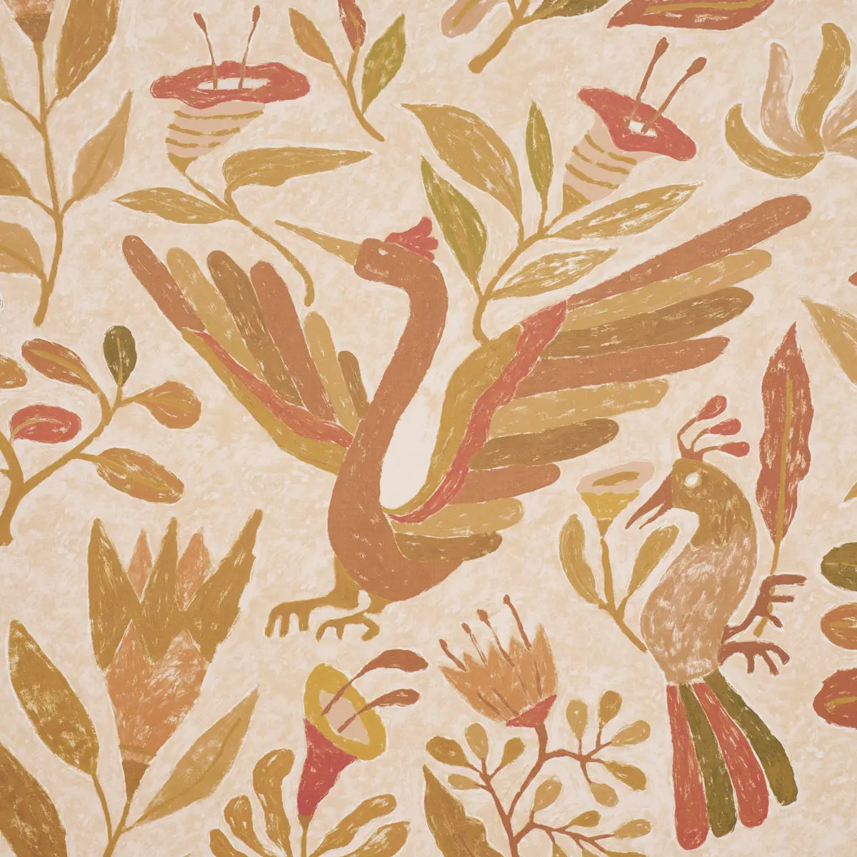 Schumacher Canopy Wallpaper Spice | Fabric Bistro | Columbia | South ...