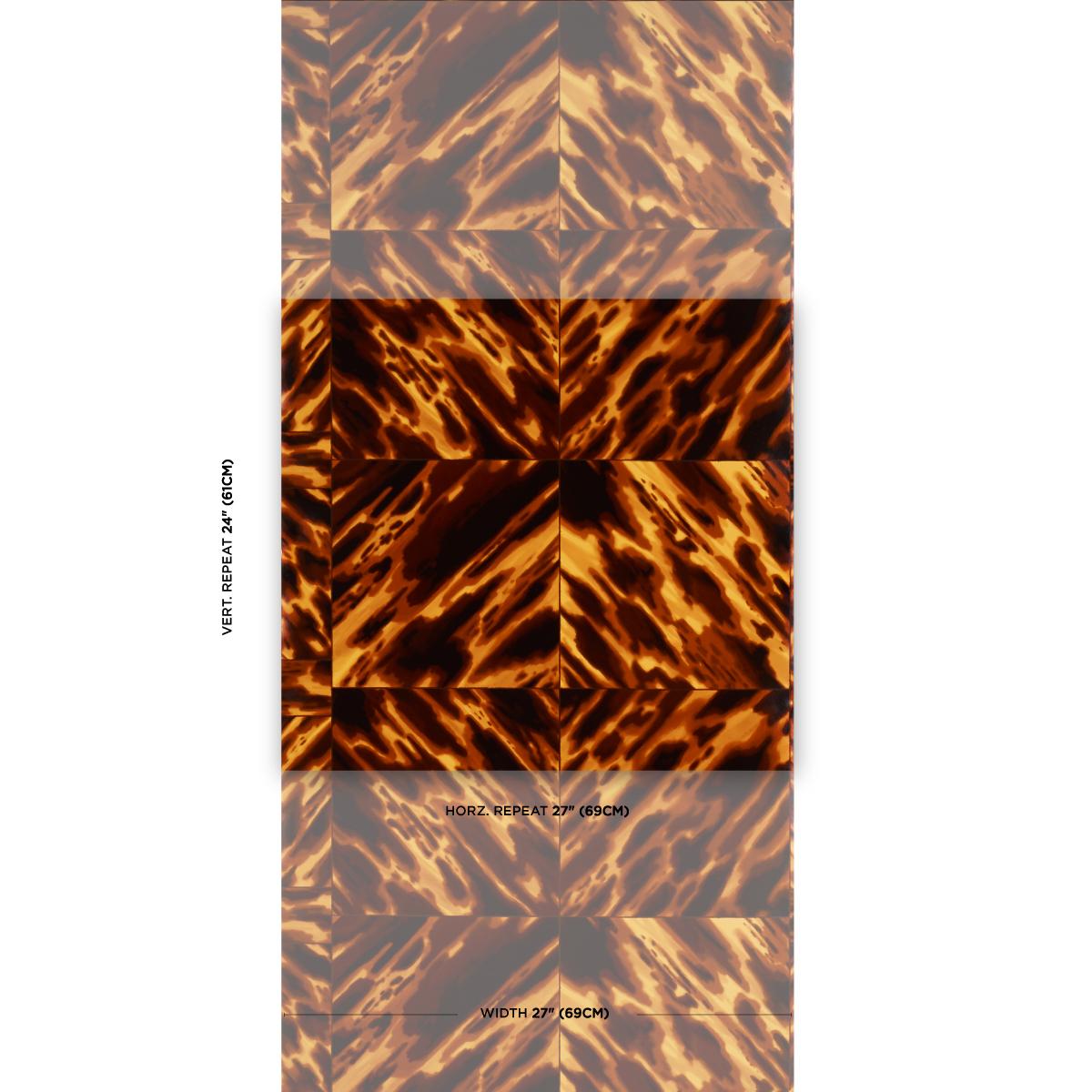 Schumacher Tortoise Shell Wallpaper 5015370 / Natural