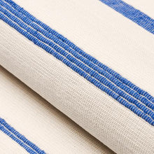 Load image into Gallery viewer, Schumacher Cambaya Handwoven Stripe Fabric 81391 / Blue