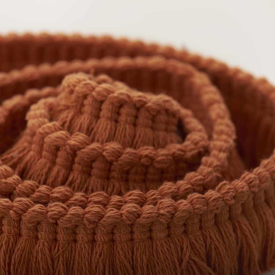 Mocha Brown Brush Fringe Trim By DecoPro - 1.25" Wide, Sold By The Yard (SKU 0150SB_D2)