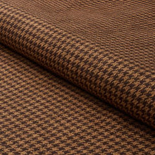 Load image into Gallery viewer, Schumacher Lotti Linen Houndstooth Fabric 83341 / Brown