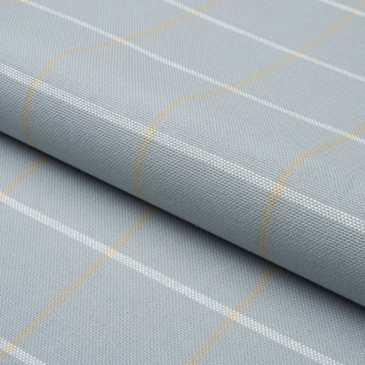 Schumacher Frannie Windowpane Fabric Leaf | Fabric Bistro | Columbia ...
