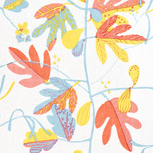 Load image into Gallery viewer, Set of Two Made to Order Thibaut Matisse Leaf Side Drapery Panels