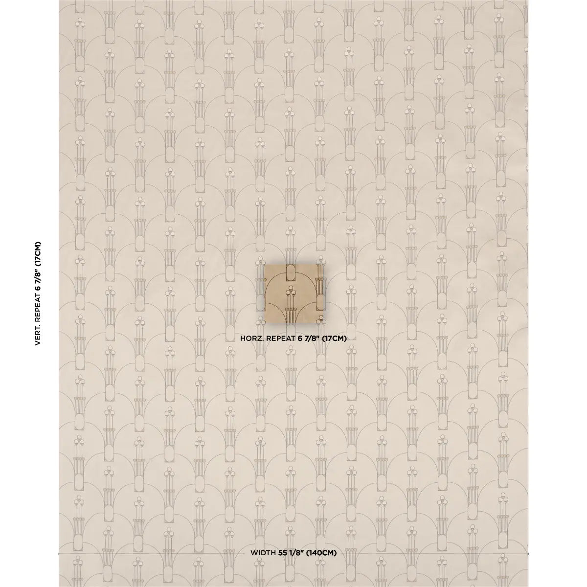 Schumacher Swanson Scallop Fabric Carbon | Fabric Bistro | Columbia ...