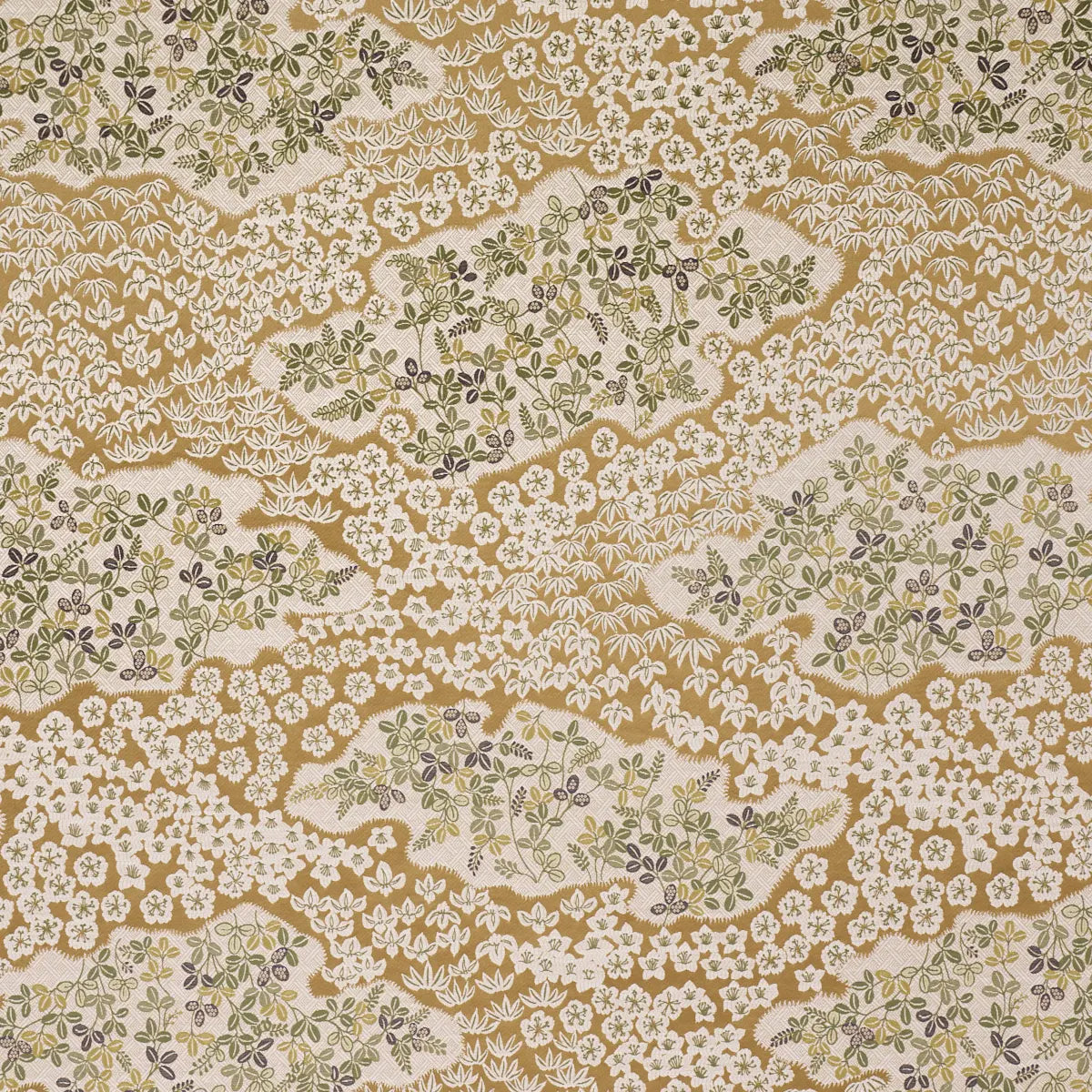 Schumacher Lorene Fabric Ochre | Fabric Bistro | Columbia | South Carolina