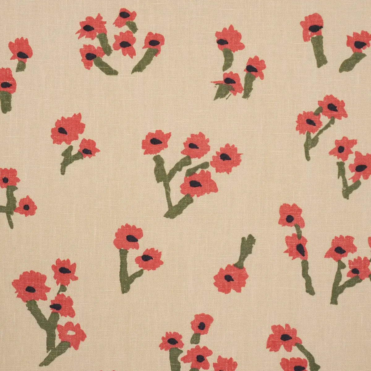Schumacher Rosie Posy Woven Fabric Red | Fabric Bistro | Columbia ...