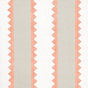 Set of Two Made to Order Thibaut Kismet Stripe Side Drapery Panels
