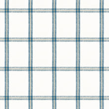 Load image into Gallery viewer, Set of Two Made to Order Thibaut Huntington Plaid Side Drapery Panels