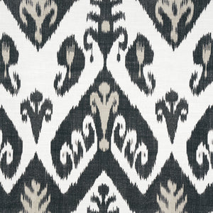 Set of Two Made to Order Thibaut Indies Ikat Side Drapery Panels