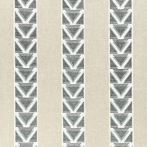 Set of Two Made to Order Thibaut Burton Stripe Side Drapery Panels