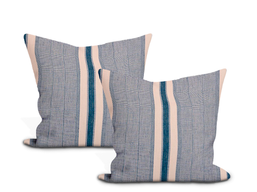 Schumacher Ipala Hand Woven Stripe Pillow Cover