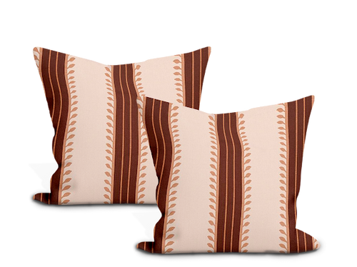 Schumacher Etruscan Stripe Pillow Cover