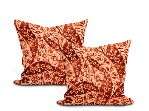 Schumacher Saz Paisley Silk Velvet Pillow Cover