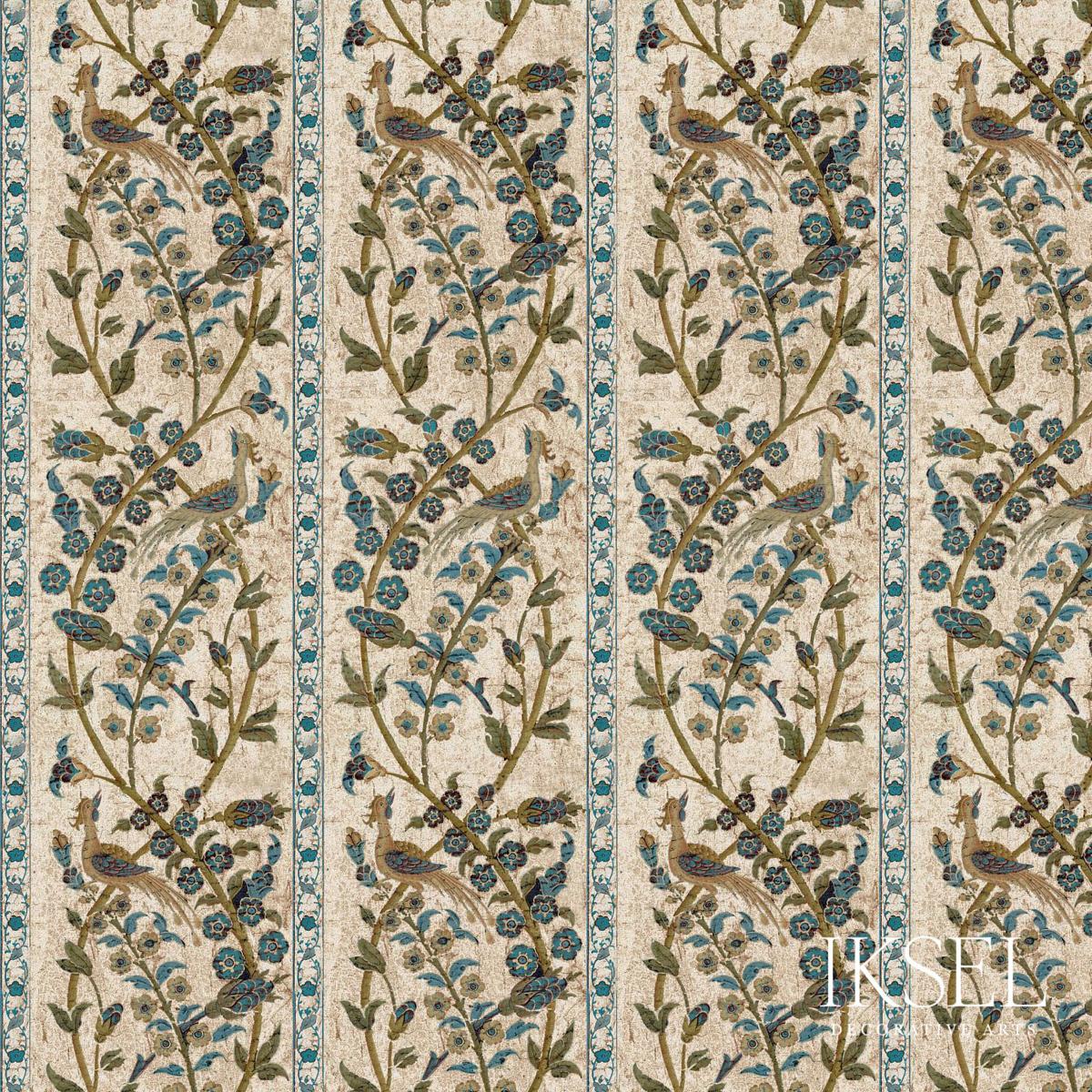 Schumacher Aleppo Stripe Fabric Blue | Fabric Bistro | Columbia