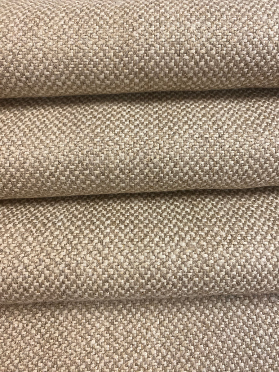 Luxury Designer Water & Stain Resistant Woven Taupe Neutral Small Scale Linen Cotton Viscose 9Mid Century Modern Upholstery store Fabric STA1309