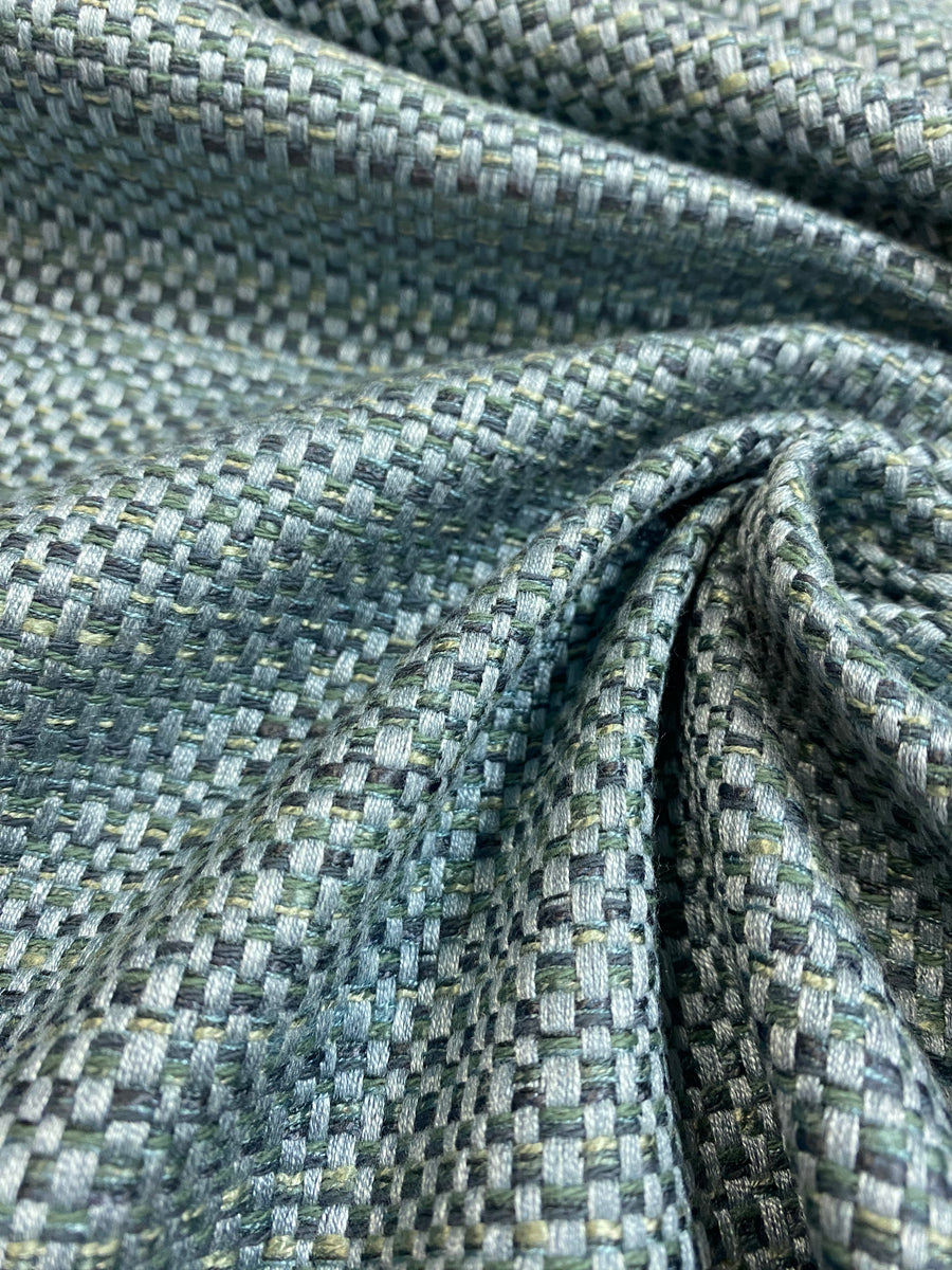 Olive hot Sage Moss Green Aqua Blue Beige MCM Mid Century Modern Tweed Upholstery Fabric