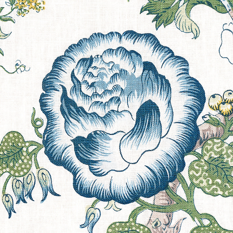 Schumacher Josephine Fabric Blue | Fabric Bistro | Columbia