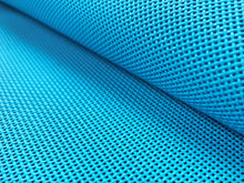 Load image into Gallery viewer, 71&quot; Wide Turquoise Blue Outdoor Water Resistant Marine Mesh Sling Vinyl Fabric