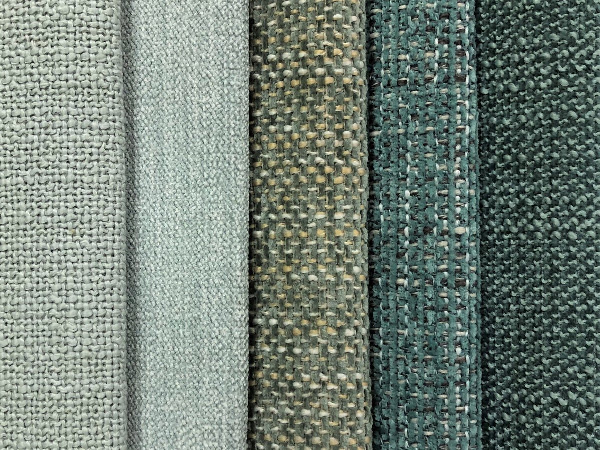 Aqua 2024 Blue Tweed Upholstery Fabric - Teal Green Geometric Crypton Upholstery Fabric - Light Teal Fabric - Teal Fretwork Upholstery Fabric