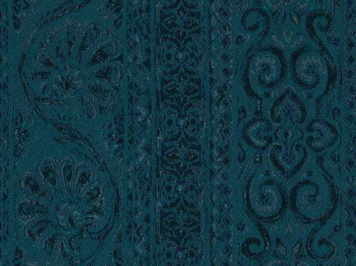 Rodeo Home Neiman Traditional Damask Velvet Fabric | Shop by The Yard Teal / Yard