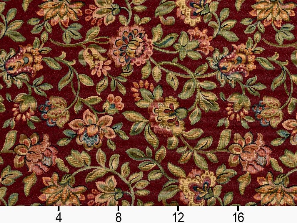 062323-F-AF Large Floral Tapestry Square; 49 x 49 — FabMo