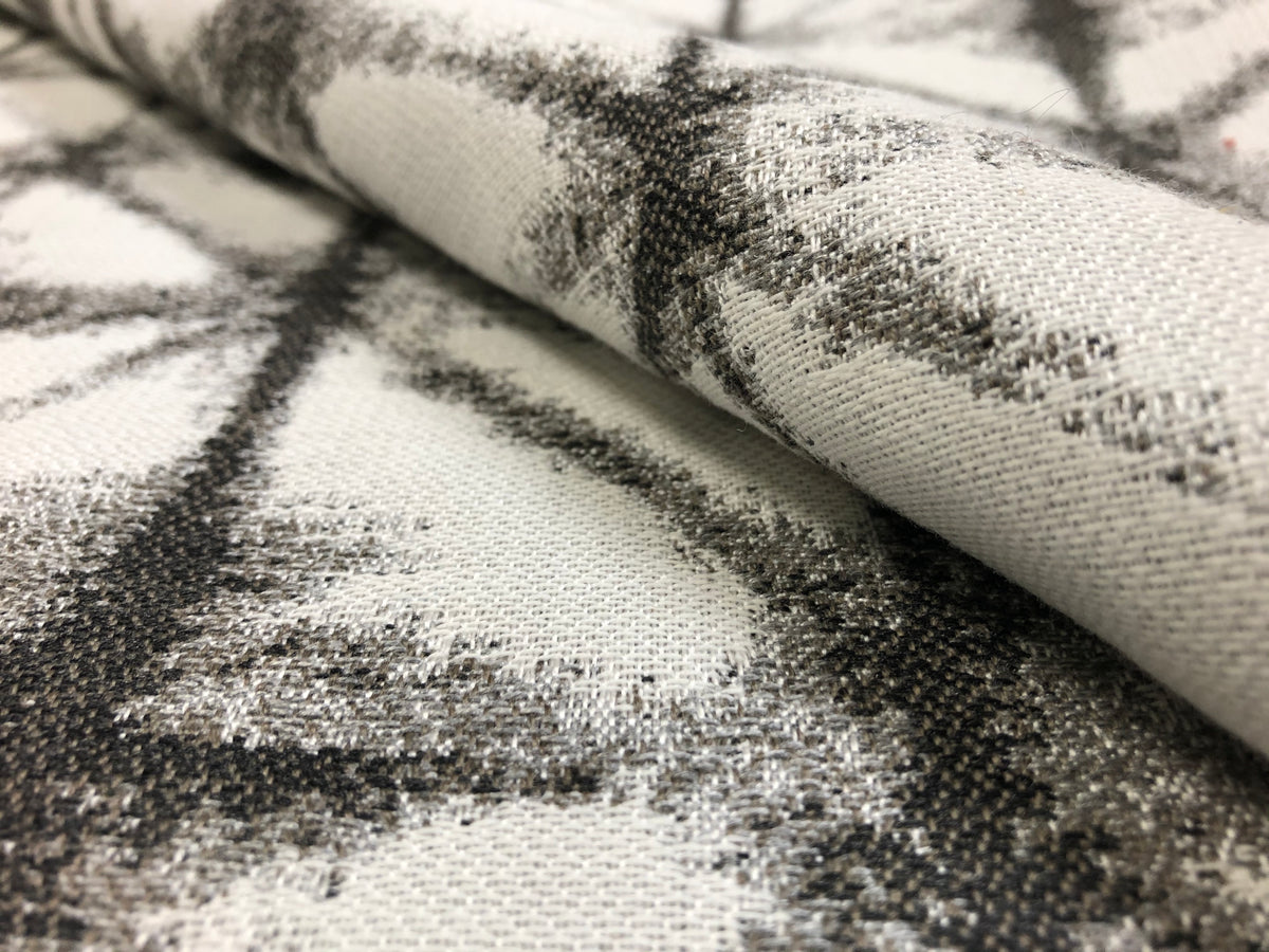 JF Fabrics Expedition 97 Water & Stain Resistant Charcoal Grey Cream shops Abstract Geometric Upholstery Fabric STA2071