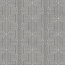 Load image into Gallery viewer, Schumacher Geo Tribe Wallpaper 6478 / Pewter