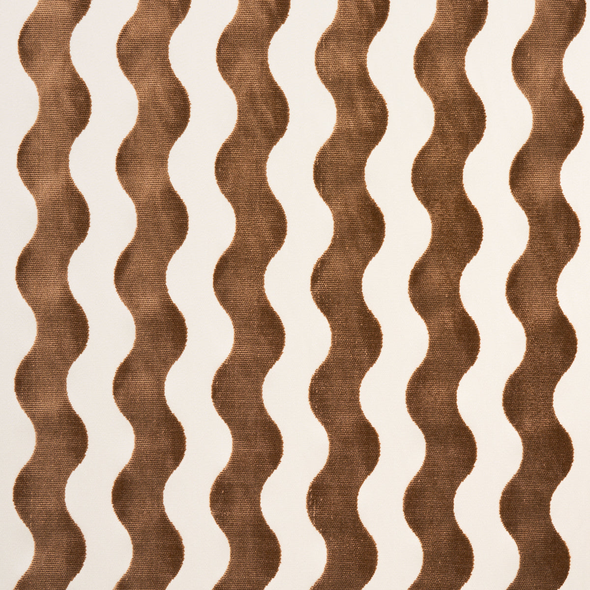 Schumacher The Wave Velvet Camel | Fabric Bistro | Columbia
