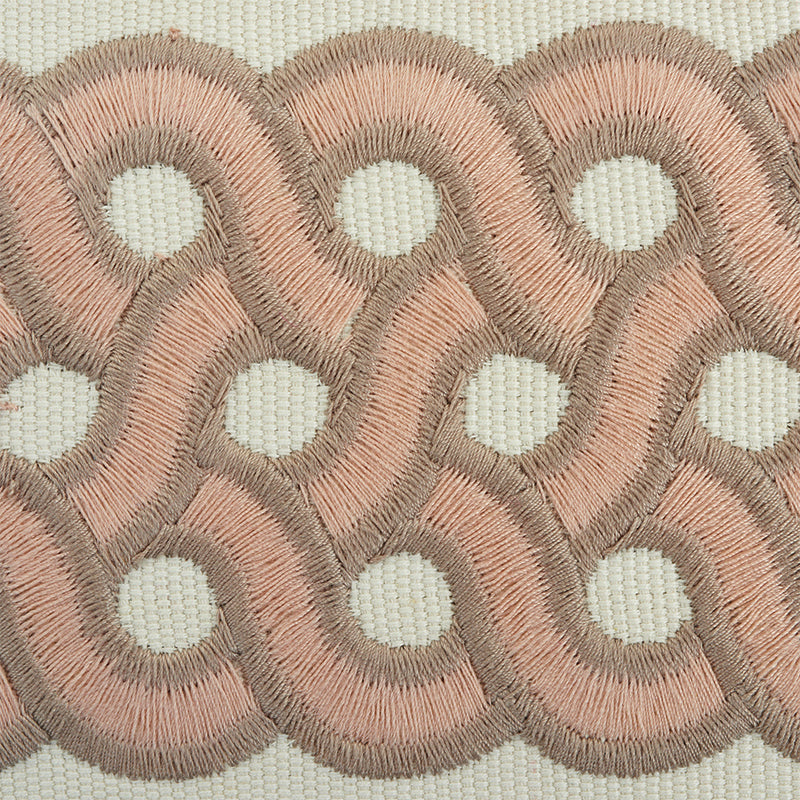Schumacher Mandeville Tape Trim Blush | Fabric Bistro | Columbia