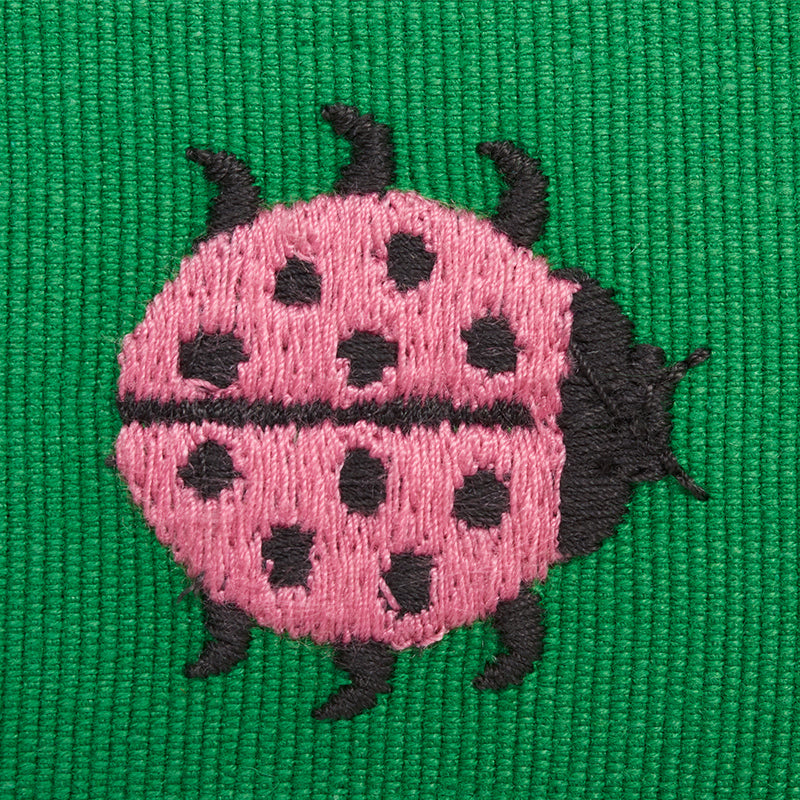 Schumacher Ladybird Tape Trim Pink & Green | Fabric Bistro