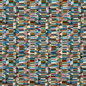 Schumacher Bizantino Quilted Weave Fabric 82020 / Peacock