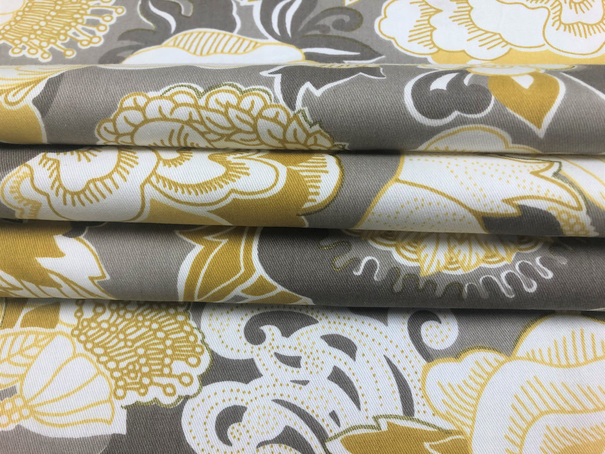 Yellow Chinoiserie Fabric | Fabric Bistro | Columbia | South Carolina