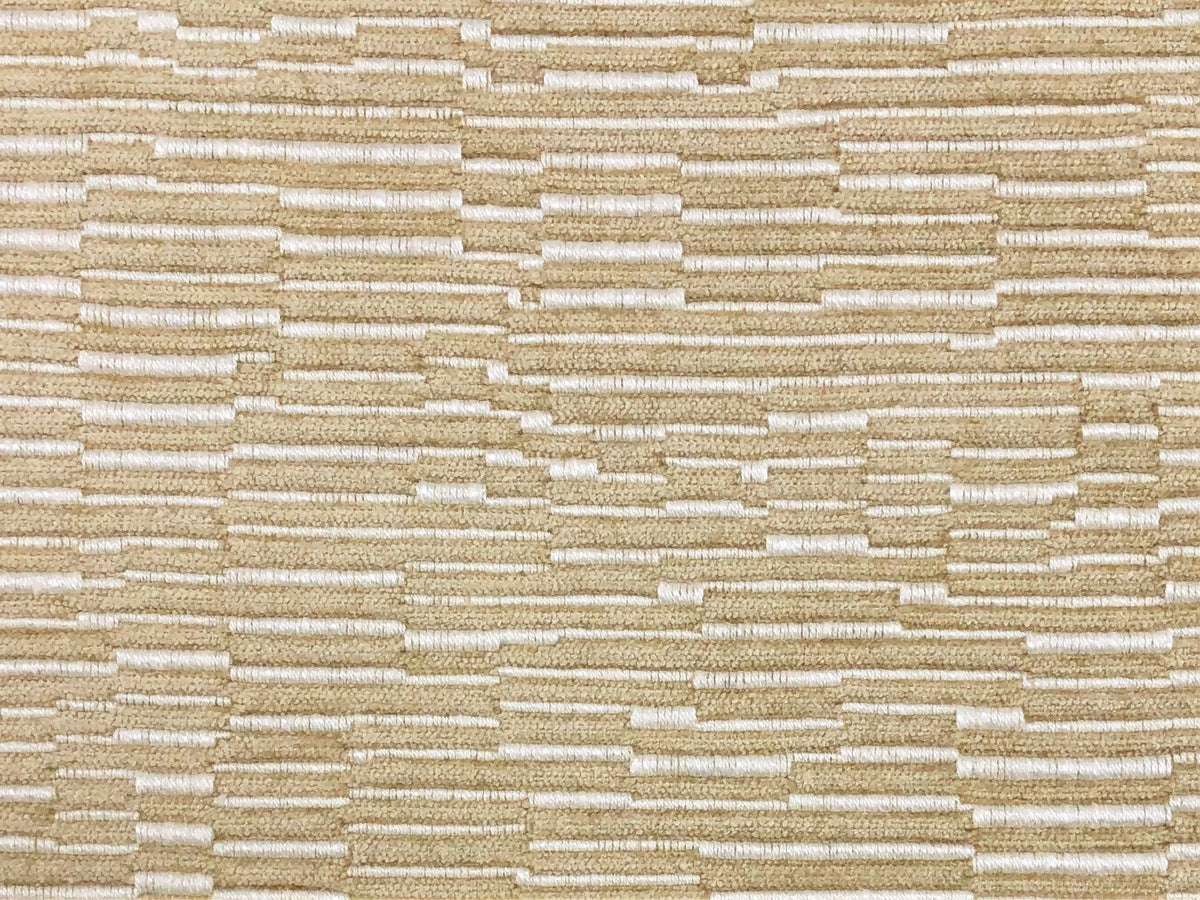 Beige MCM Chenille Upholstery Fabric, Fabric Bistro