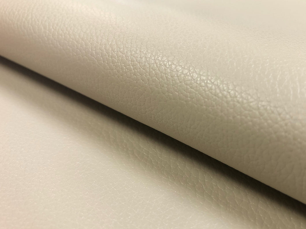 Designer Commercial Heavy Duty Beige Faux Leather Upholstery Vinyl