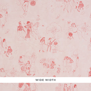 Schumacher Toile De Femmes Wallpaper / Poppy