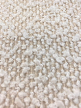 Load image into Gallery viewer, Designer Water &amp; Stain Resistant Beige Cream Boucle MCM Upholstery Fabric WHS 3665