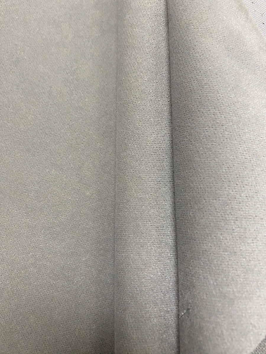 Steel Gray Blue Mohair Velvet Fabric, Fabric Bistro, Columbia