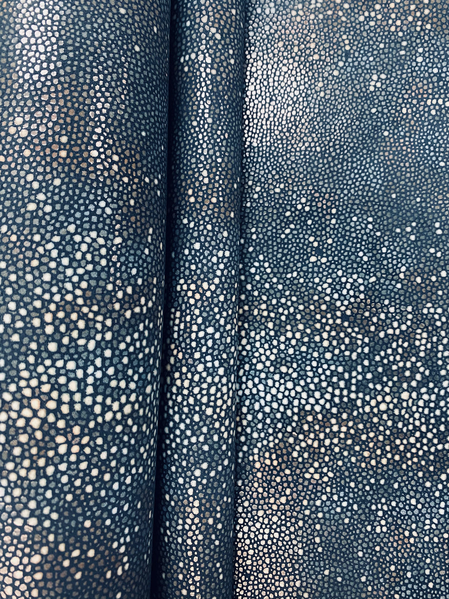 Moore & Giles Manta Ray Shagreen Leather Upholstery Fabric Bistro
