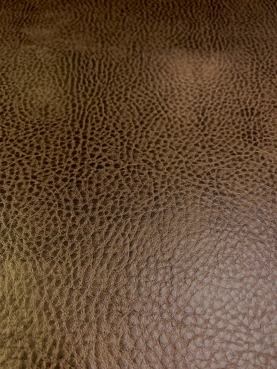 Copper Faux Leather Upholstery Fabric, Fabric Bistro, Columbia