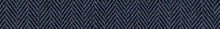 Load image into Gallery viewer, Wool Blend Navy French Blue MCM Mid Century Modern Herringbone Upholstery Drapery Fabric FB